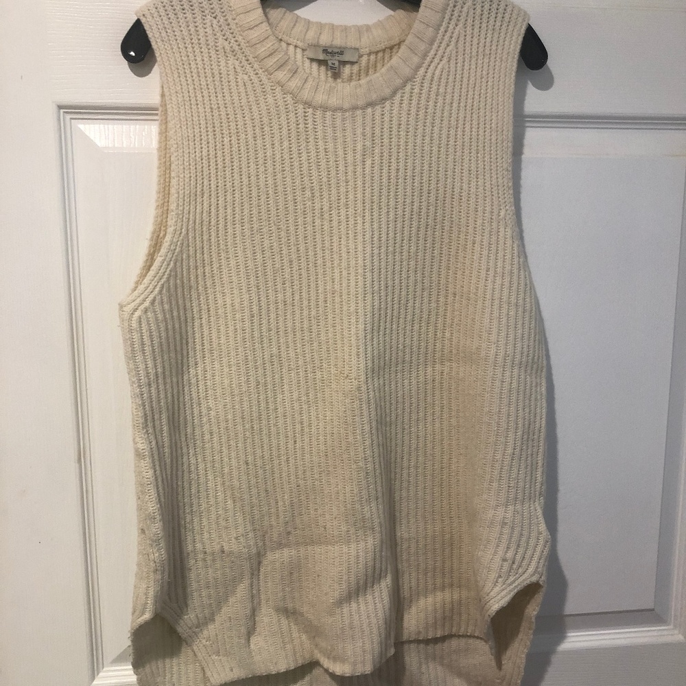 Madewell Ribbed Long Sweater Vest size M